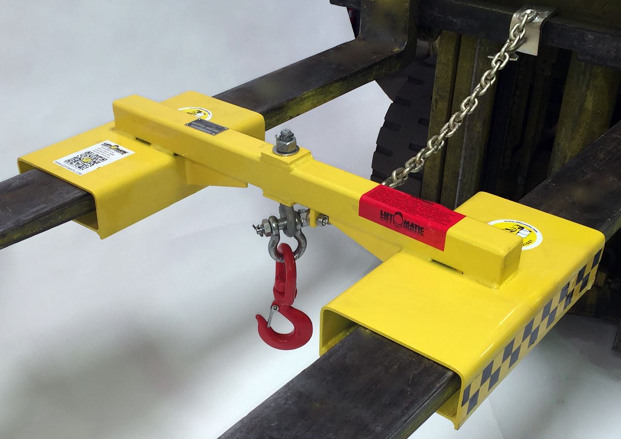Adjustable Fork Mounted Lifting Hook Attachment 1T/1000kg-Fork Truck Attachment 