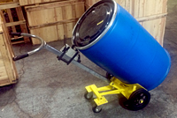 Hand truck with curved cradle